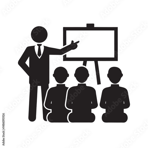 Business Coaching Presentation Silhouette For Growth
