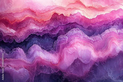 Dreamy Ethereal Marble Texture in Shades of Pink and Purple Creates a Serene and Enchanting Visual Experience for Interior Design and Art Enthusiasts