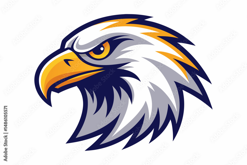 Obraz premium eagle head logo vector on white background