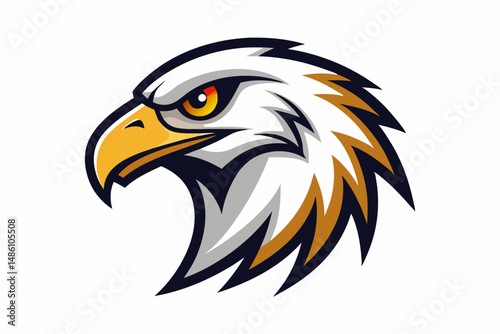 eagle head logo vector on white background