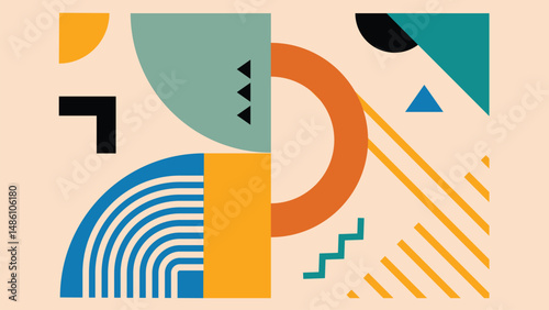 Modern Graphic Abstract with Lines Background