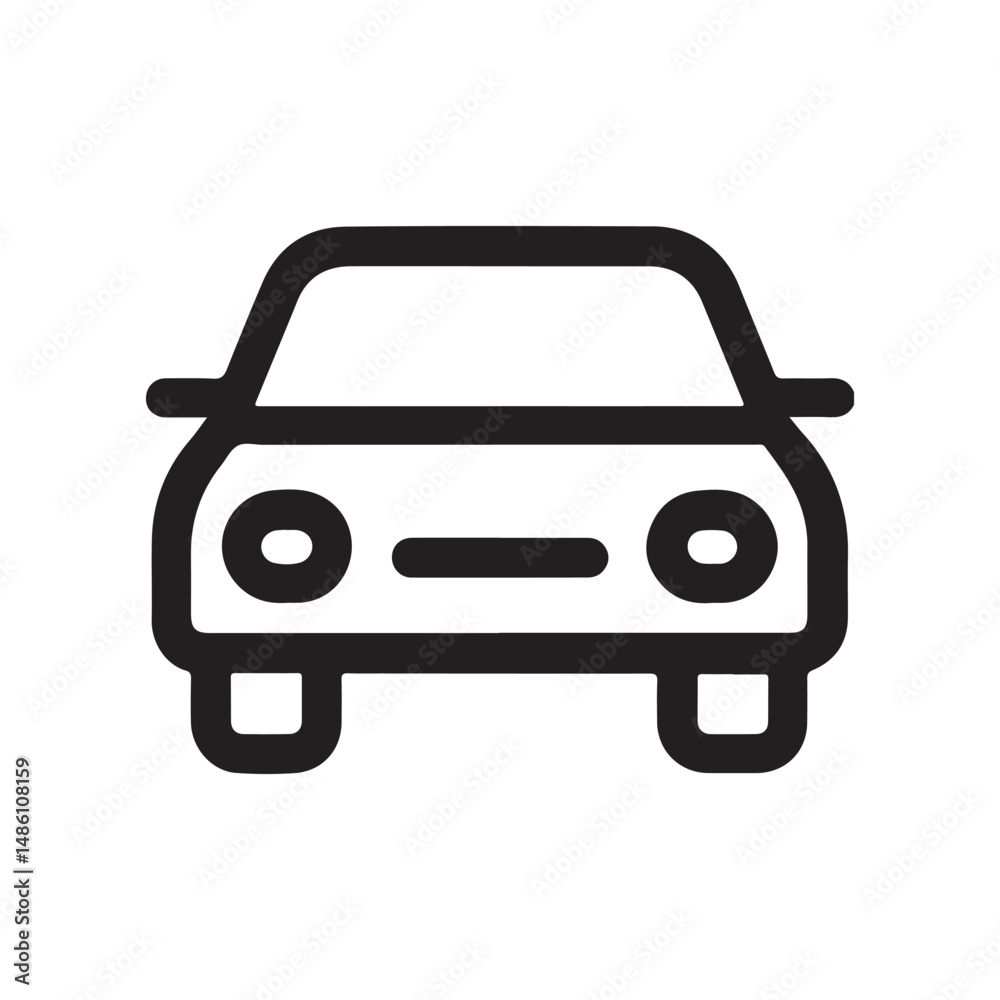 Obraz premium Outline car icon