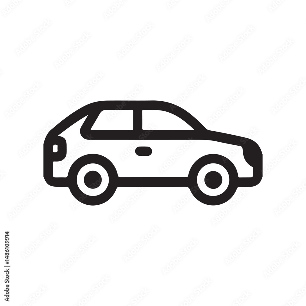 Fototapeta premium Outline car icon