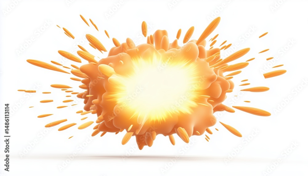 Comic Speech Bubble With Explosive Impact And Dynamic Motion Lines For A Visual Element With A Bang And Speed. Comic Speech Bubble With Explosive Impact And Dynamic Motion Lines For A Visual Element With A Bang And Speed.