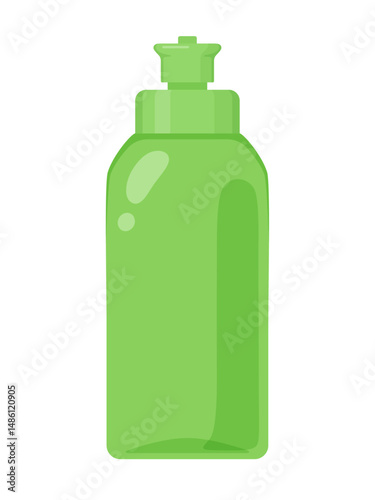 緑の食器用洗剤のボトルのイラスト