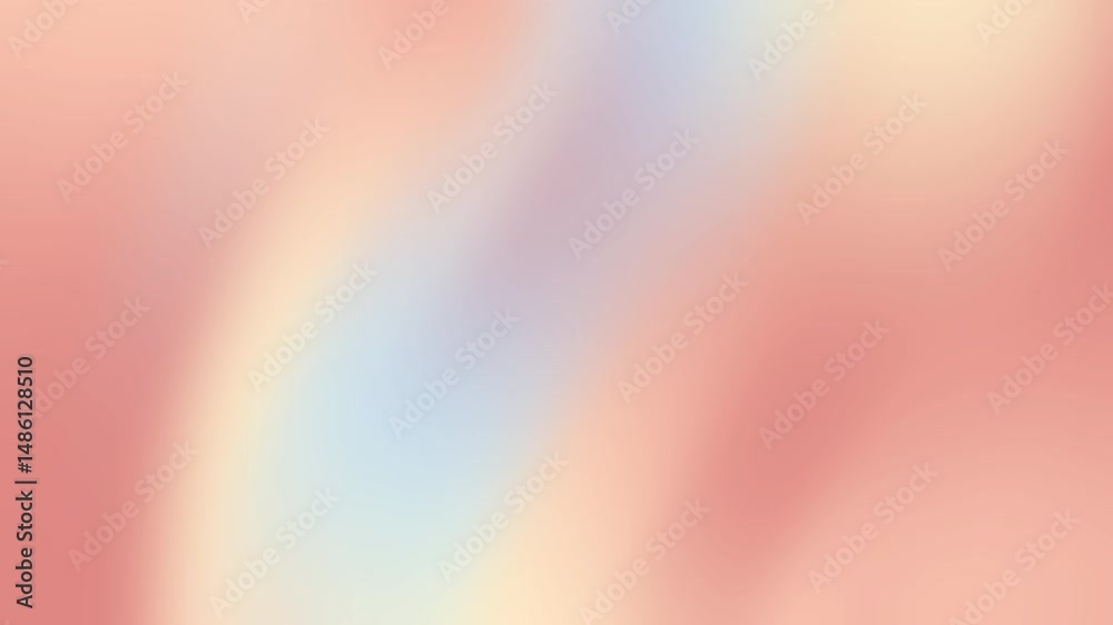Soft motion loop with abstract blue peach color gradient