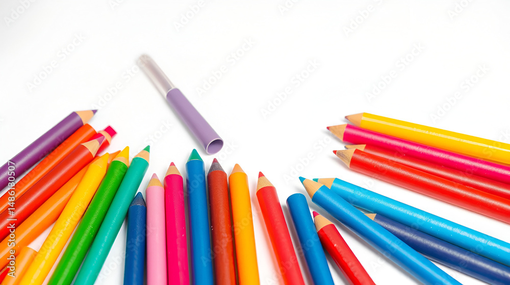 Fototapeta premium plasticine colorful sticks isolated over white background
