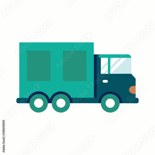 truck isolated on white