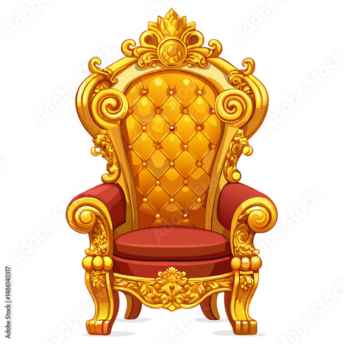 golden luxury armchair
