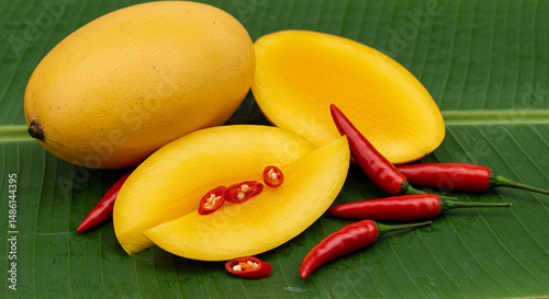 Ripe Ataulfo Mango: Tropical Fruit Ingredient photo