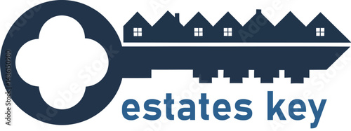 Home Services Logo with Tools and House. This logo depicts a house with tools, symbolizing home repair or maintenance services.