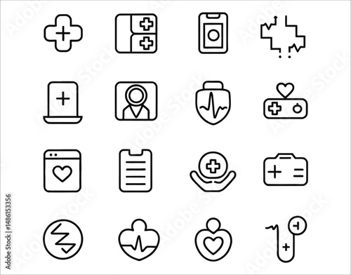 Telemedicine Icon Set