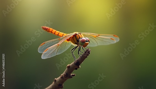 dragonfly on a leaf