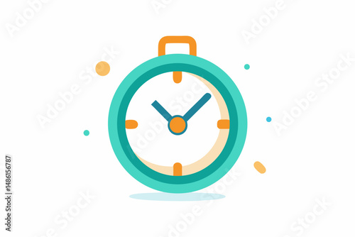 rounded clock time icon