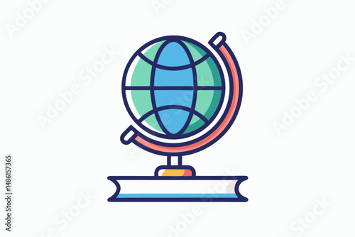 globe on book icon