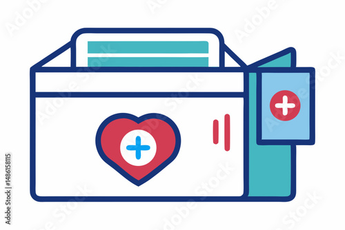 organ transplant box icon