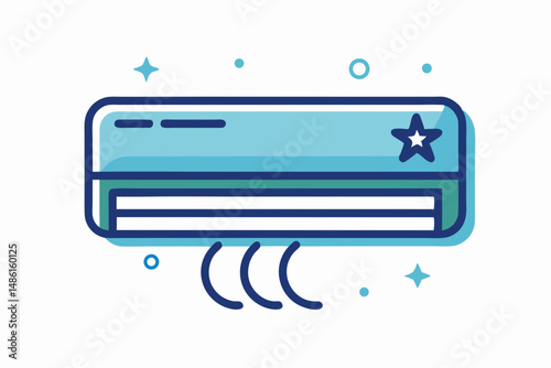 wall mounted air conditioner icon