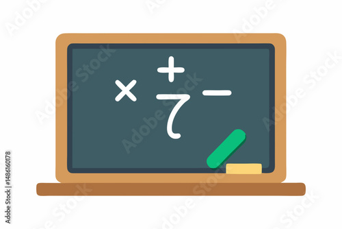 blackboard chalk math icon