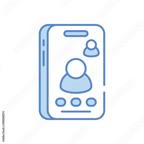 Video Call icon vector stock illustration