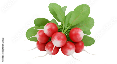 Small Red Radish Bunch