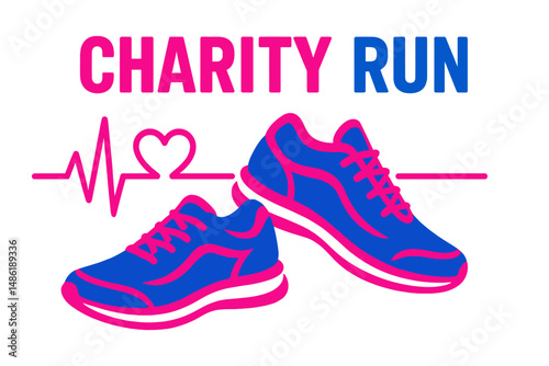 Charity run event promoting community health and fitness through fun activities and exercise on a sunny afternoon