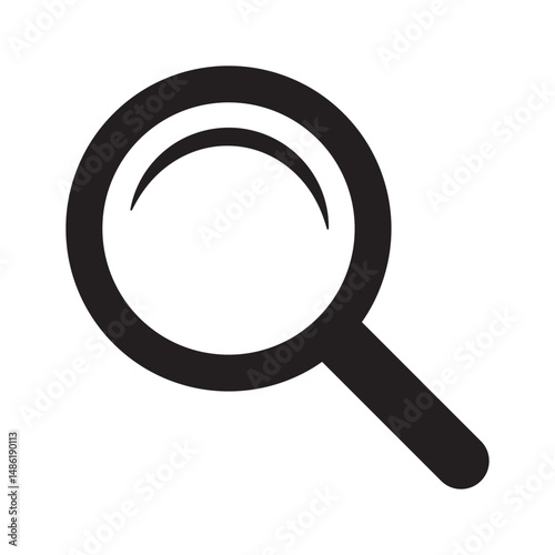 Loupe icon. Magnifying glass icon, magnifier icon.