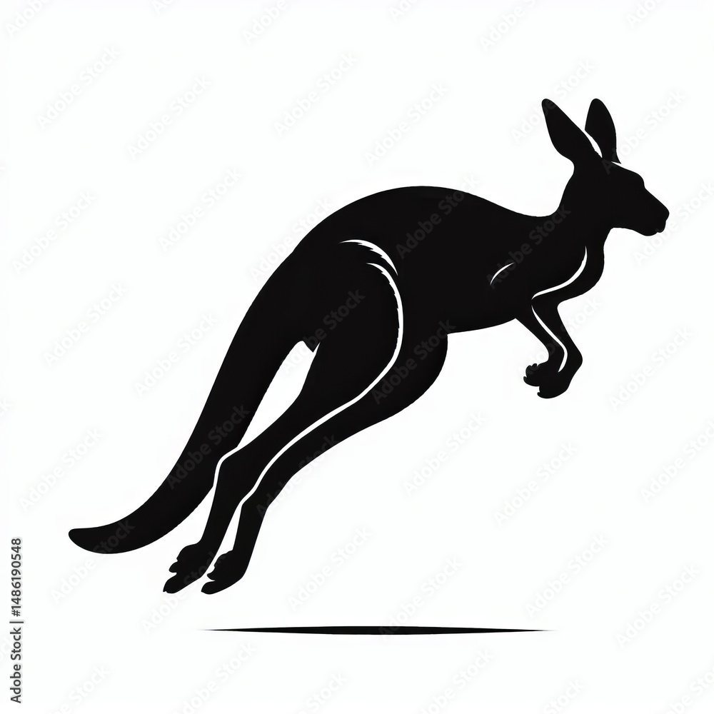 Fototapeta premium kangaroo silhouette
