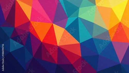 Geometric abstract shapes in bold vibrant colors , abstract design, seamless, graphics