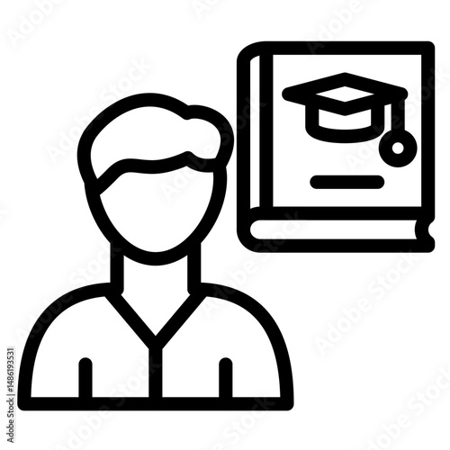 Tutoring Vector Icon Style