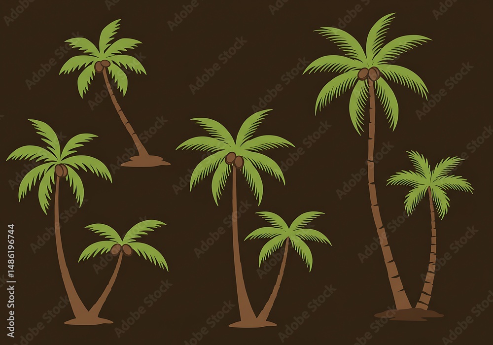 Obraz premium Tropical Grove Collection AI Generated
