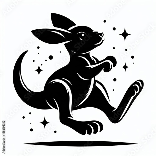 kangaroo silhouette
