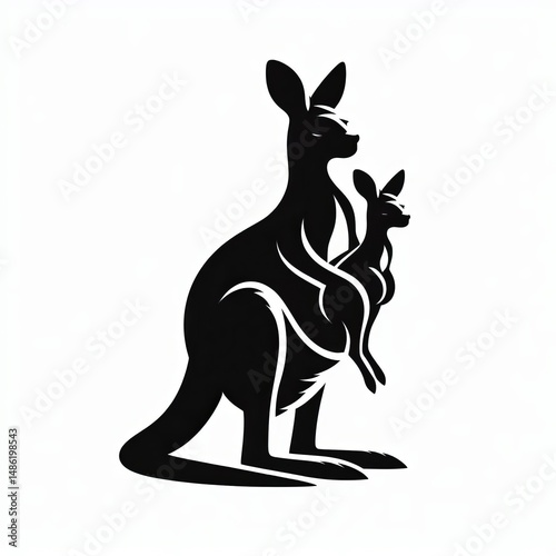 kangaroo silhouette