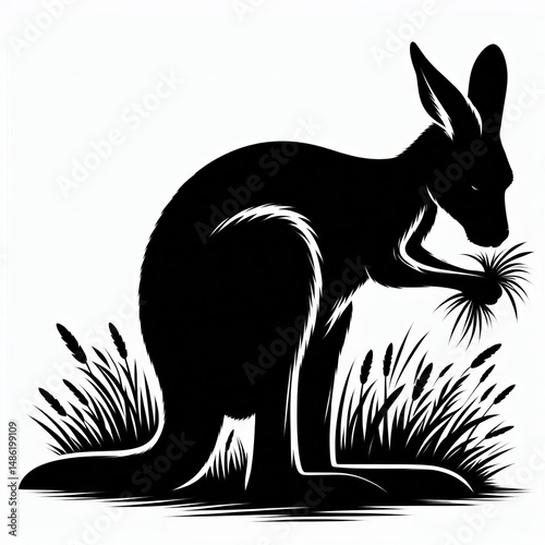 kangaroo silhouette