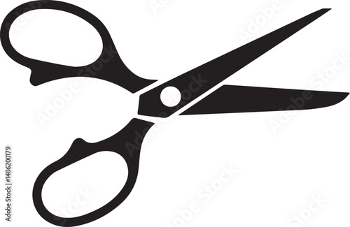 Scissors Silhouette Black vector in illustration
