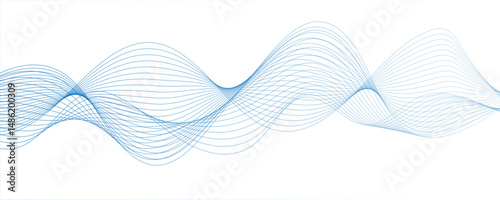 Abstract multicolor gradient wave lines vector background, twisted curve lines and blend effect.Modern digital and geometric technology themes & data visualizations, scientific.