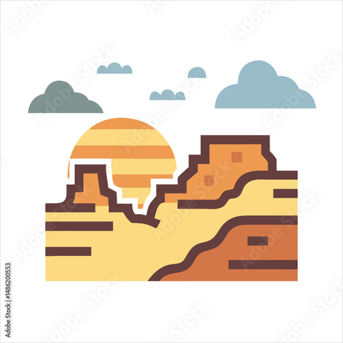 illustration of a construction site