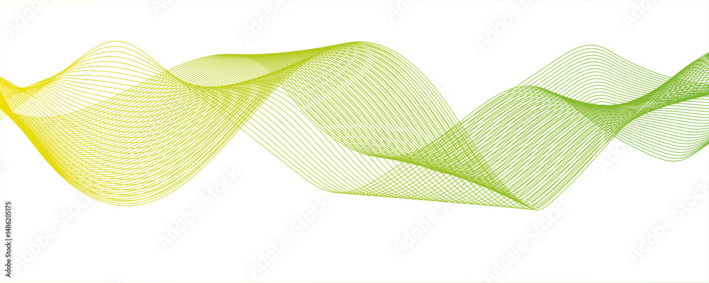Abstract multicolor gradient wave lines vector background, twisted curve lines and blend effet.Modern digital and geometric technology themes & data visualizations, scientific.