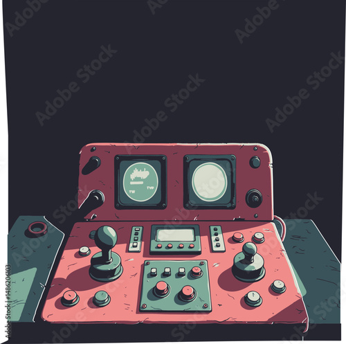 retro control panel