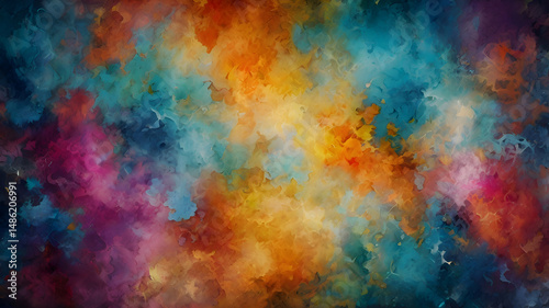 Fototapeta Naklejka Na Ścianę i Meble -  Colorful Abstract Background 4K – Bright Artistic Texture for Websites, Presentations, Social Media, and Mobile App UI/UX Design