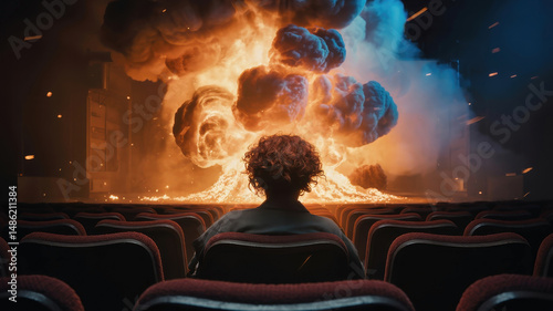 Explosive Scene in Theater