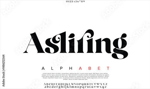 Luxury Blush Asliring alphabet letters font for logo