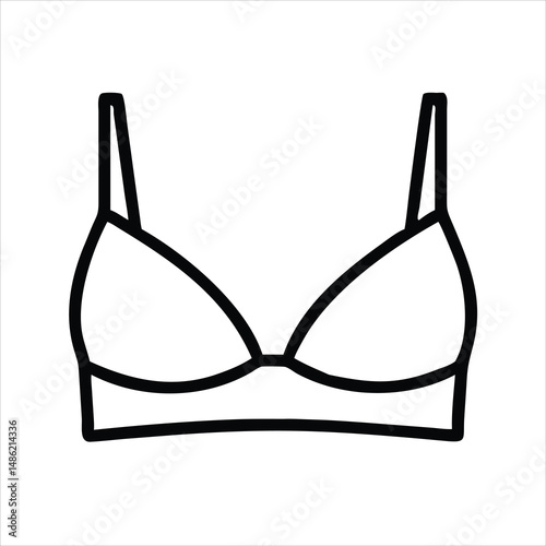 black bra isolated