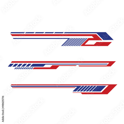 car body wrapping sticker design vector. car branding sticker
