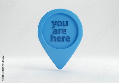 Free Download Blue location pin with you are here text - GFXLoad