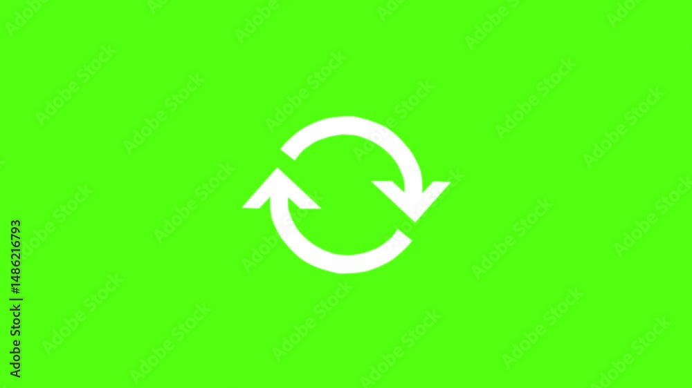 Animated White Arrows on Green Background Ideal for Recycling Sustainability Technology or Renewal Concepts Animated White Arrows on Green Background Ideal for Recycling Sustainability Technology or Renewal Concepts