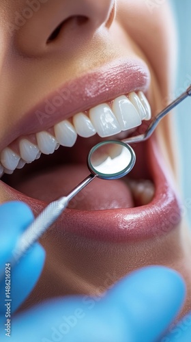 Dental checkup in progress