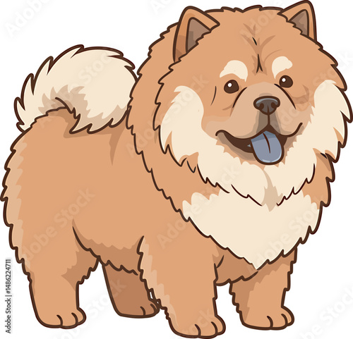 Breed Chow Chow Dog Vector