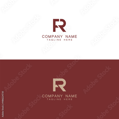 FR or RF letter logo. Unique attractive creative modern initial FR RF F R initial based letter icon logo