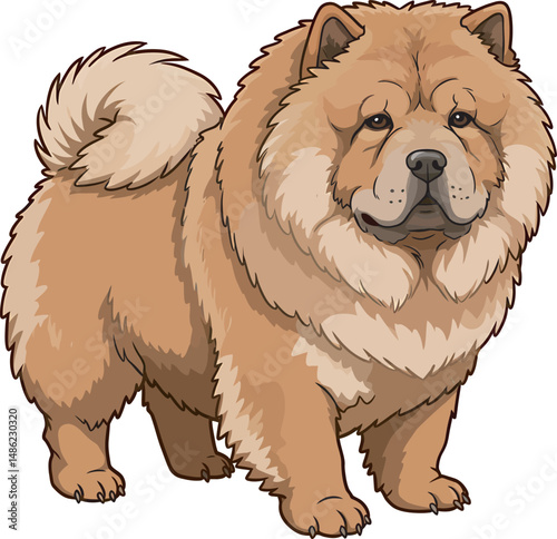 Breed Chow Chow Dog Vector