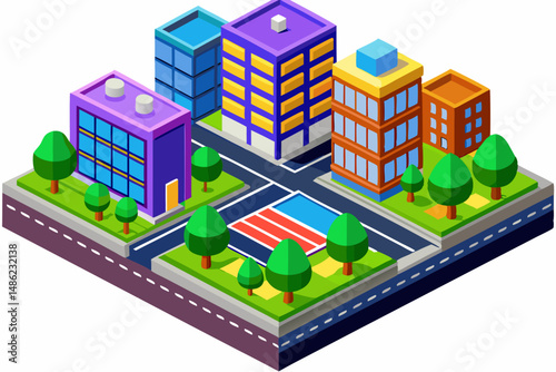 vector illustration of a city